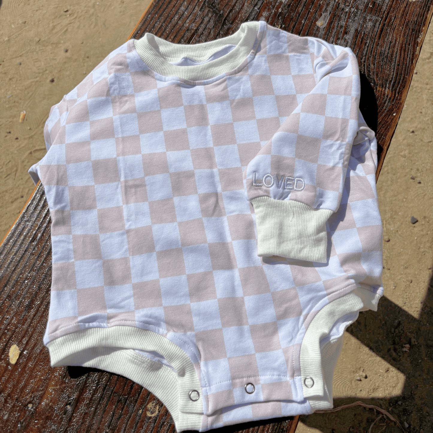 The Checkered  Bubble Romper