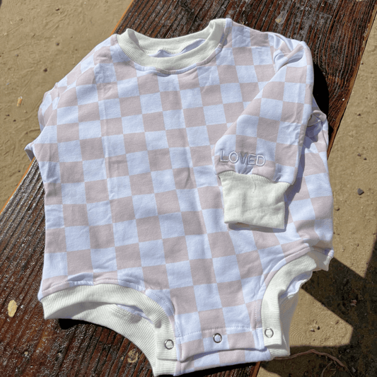 The Checkered  Bubble Romper