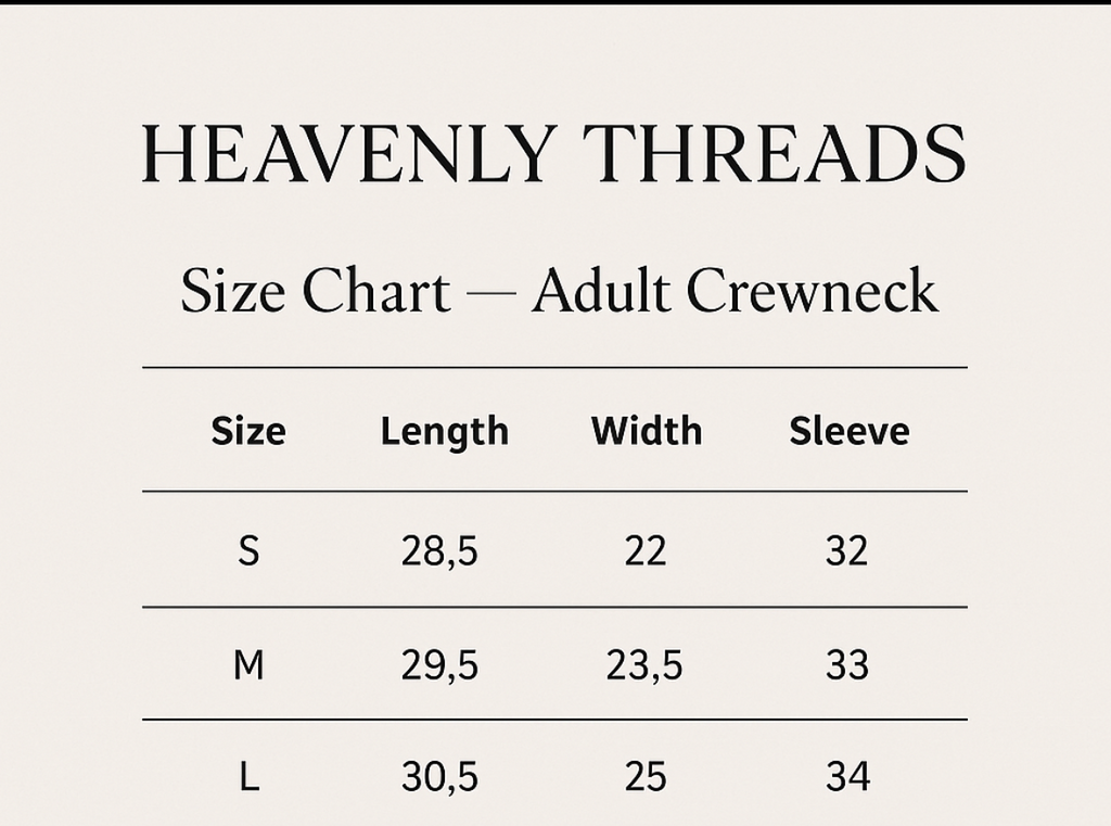 JLY adult crewneck