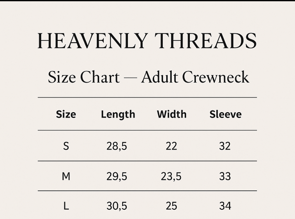 JLY adult crewneck