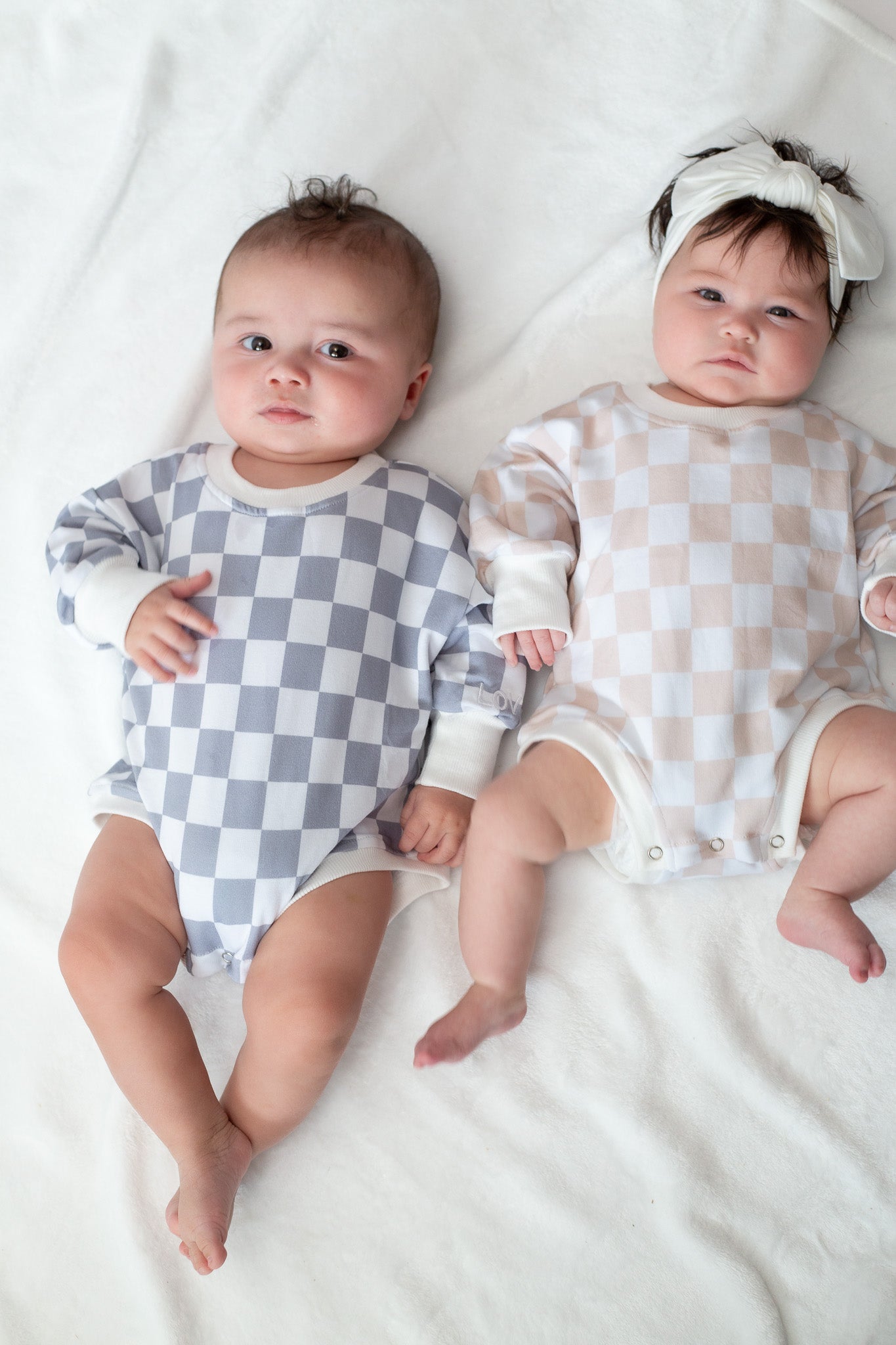 The Checkered  Bubble Romper