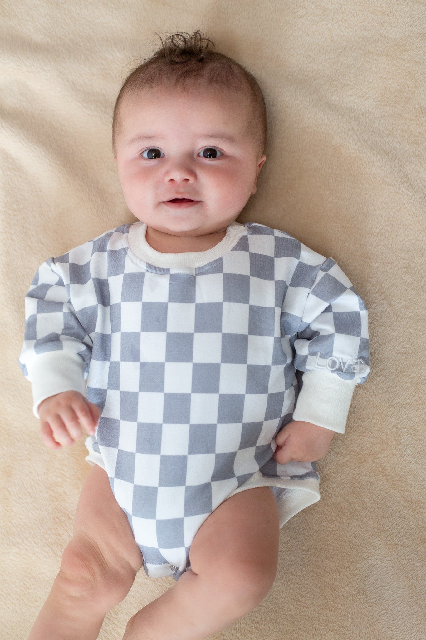 The Checkered  Bubble Romper